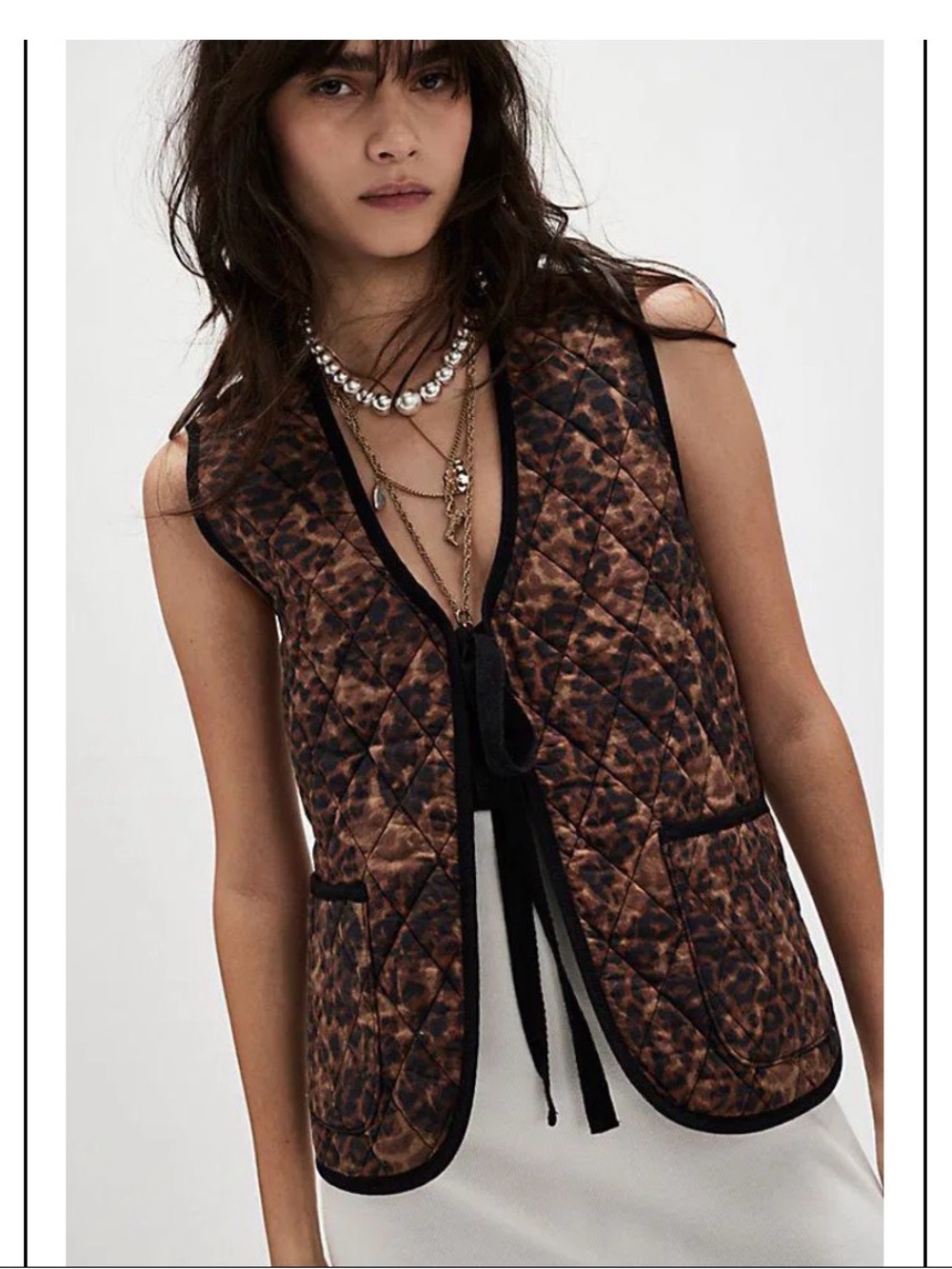 Few people leopard Vest - Picture 2 of 6